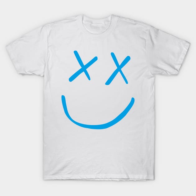 Blue Smiley T-Shirt by lashton9173